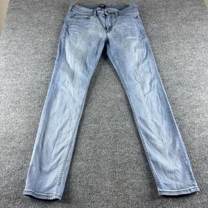Paige Lennox Jeans Mens 33x31 Blue Slim Straight Light Wash Stretch Denim